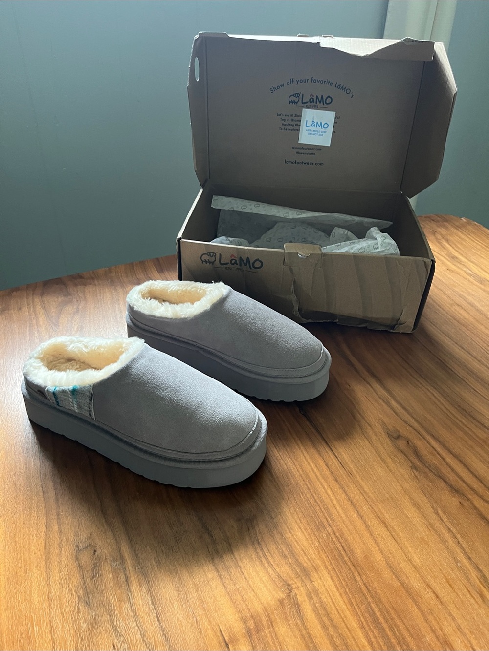 Lamo Jane Gray Slippers